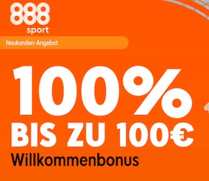 888sport 100% Willkommensbonus