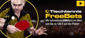 Bwin Tischtennis FreeBet Promotion
