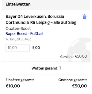 SkyBet Boost Wette