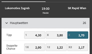 Tipico Lok Zagreb Rapid Wien Quoten