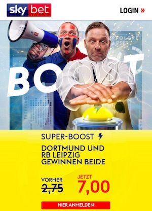 SkyBet Dortmund Leipzig CL Super Boost