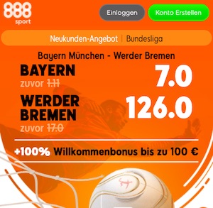 888sport Bayern Werder Boost