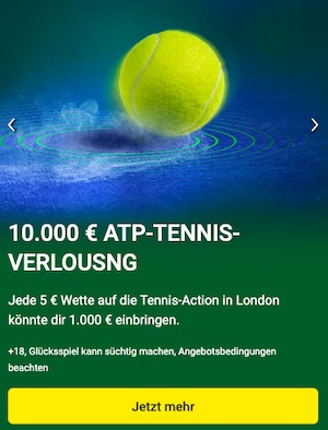 Unibet ATP Finals 10.000€ Verlosung