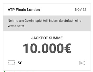 ATP Finals 10.000€ JAckpot Unibet