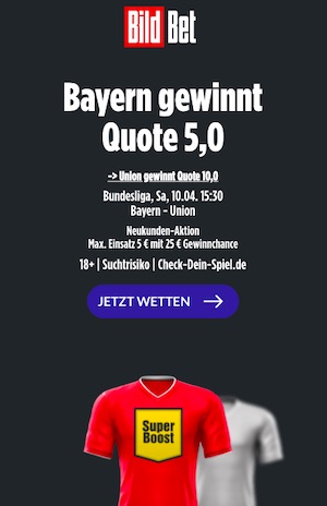 Bildbet Bayern Union Super Boost
