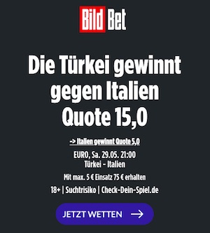 Türkei BildBet Boost gegen Italien