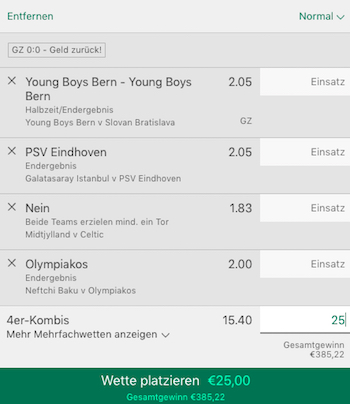 Bet365 CL Quali Bet365