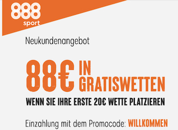 888sport Neukunden 88 Euro