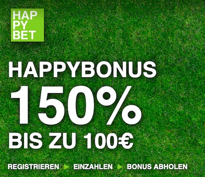150% Bonus Happybet