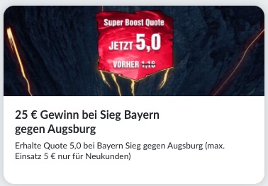 FCA Bayern Super Boost bei BildBet