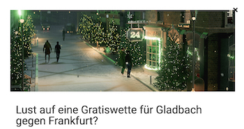 unibet gladbach vs frankfurt