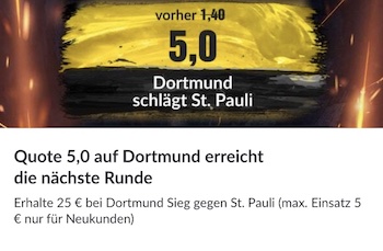 borussia dortmund st pauli bildbet dfb pokal