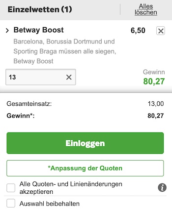 Europa League Super Boost Betway