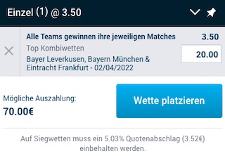 Mybet Leverkusen Bayern Frankfurt Boost