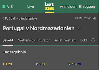 bet365 nordmazedonien aufstieg portugal