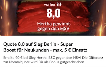 Hertha HSV Boost Bildbet