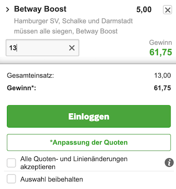 2. Bundesliga Trio Betway