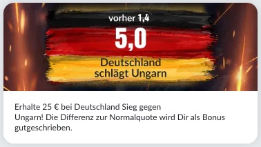 Deutschland Super Boost vs Ungarn bei BildBet