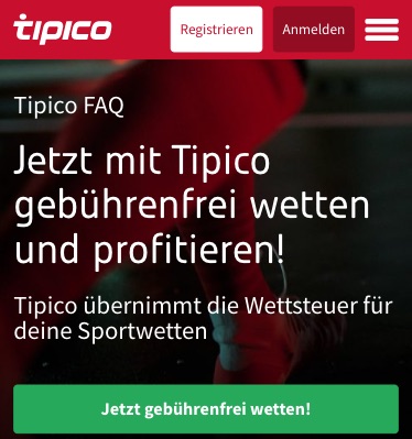 Ohne Steuer wetten bei Tipico