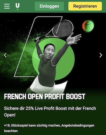 French Open 2022 Profit Boost Unibet