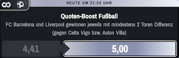 quotenboost winamax beispiel