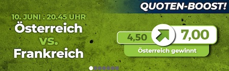 Österreich Quoten Boost vs Frankreich - Die Happybet Quote