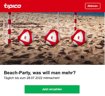 Bedingungen zur Tipico Beach Party 2022