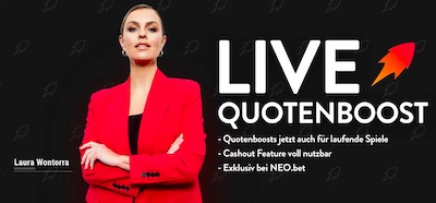 NEO.bet Live Quotenboost