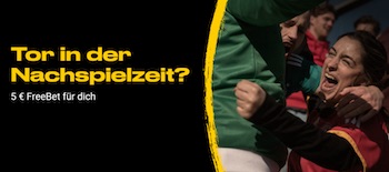 Bwin belohnt euch für Treffer in der Nachspielzeit.