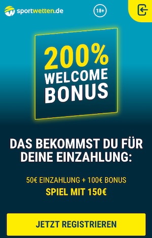 Sportwetten.de 200% Welcomebonus