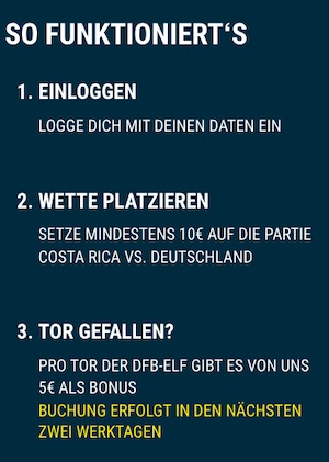 Bedingungen zur Sportwetten.de Torwette