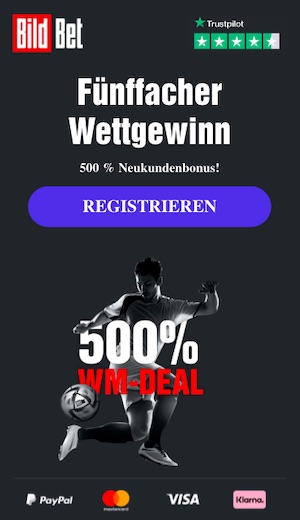 500% BildBet Bonus