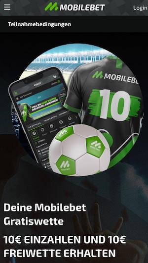 Mobilebet 10€ Gratiswette