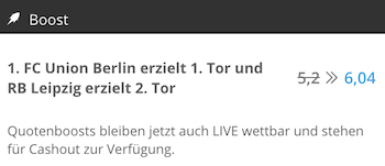 Bei NEO.bet gibt es einen tollen Quotenboost zu Leipzig - Union Berlin