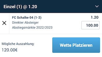 Mybet Wette Schalke Abstieg